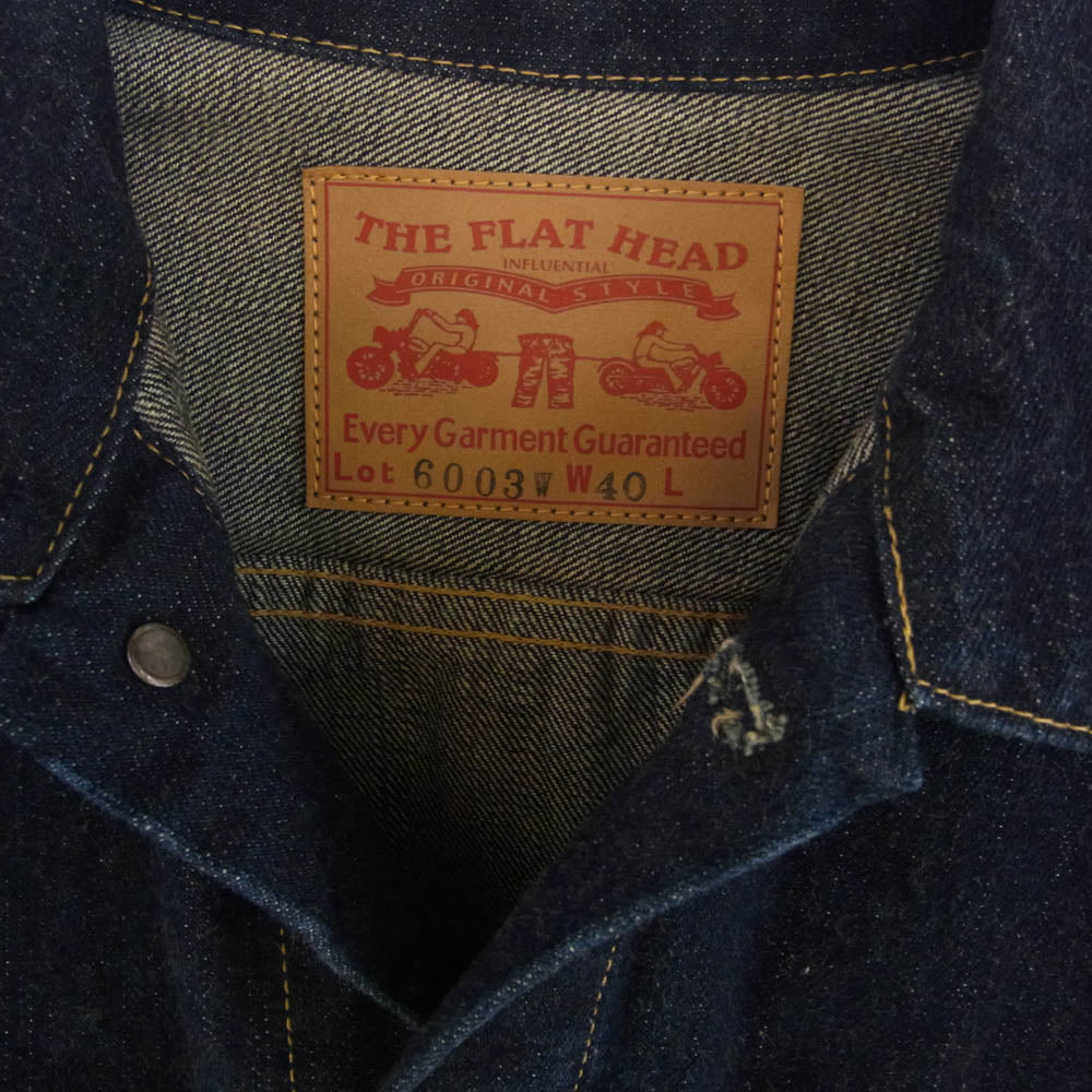 THE FLAT HEAD ザフラットヘッド 6003W 60's DENIM JACKET 3rd デニム ジャケット インディゴブルー系 40【中古】