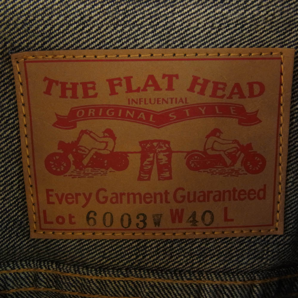 THE FLAT HEAD ザフラットヘッド 6003W 60's DENIM JACKET 3rd デニム ジャケット インディゴブルー系 40【中古】