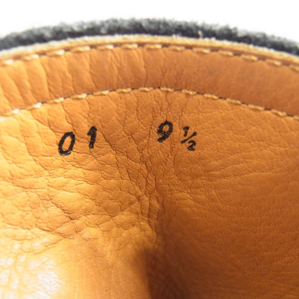 THE FLAT HEAD ザフラットヘッド ディアスキン スエード エンジニアブーツ ブラック系 ブラック系 9.5【中古】