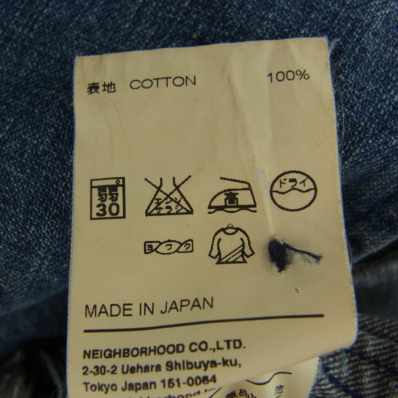 NEIGHBORHOOD ネイバーフッド SPNH-JK-M06 M-65 Denim C-JKT デニム シングル ジャケット インディゴブルー系 S【中古】