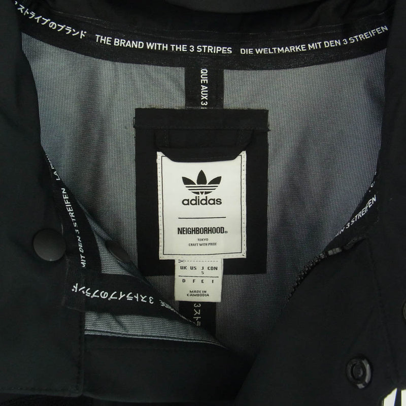 NEIGHBORHOOD ネイバーフッド adidas Originals アディダスオリジナルス NH-M51 CD7737 M51 JACKET NBHD 極東 モッズコート ナイロンジャケット ブラック系 S【中古】