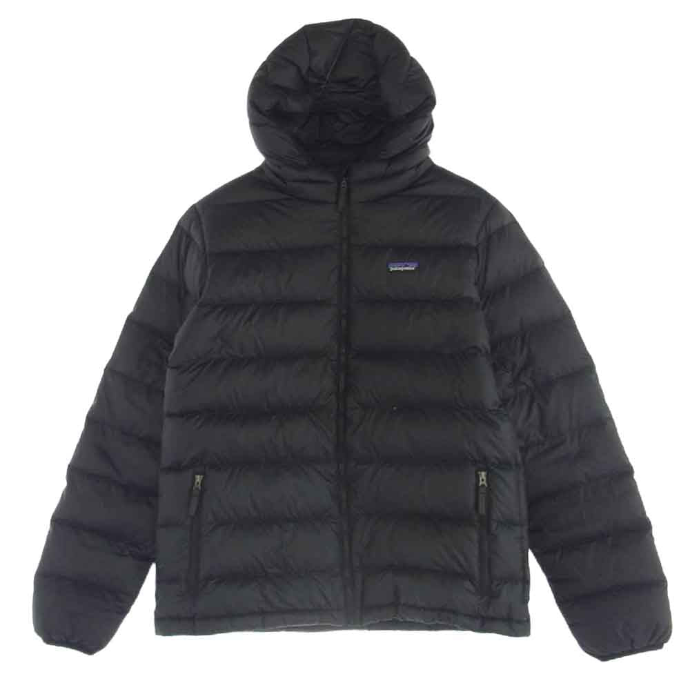 patagonia パタゴニア 21AW 68207 Hi-Loft Down Sweater Hoody ハイロフト ダウン セーター キッズサイズ ジャケット ブラック系 XXL【中古】