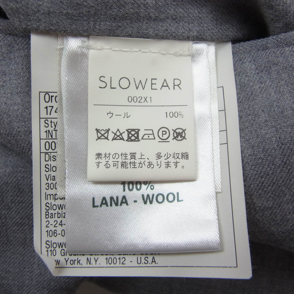 INCOTEX インコテックス pattern30 スリムフィット SUPER120S スーパー120 ウール スラックスパンツ グレー系 50【中古】