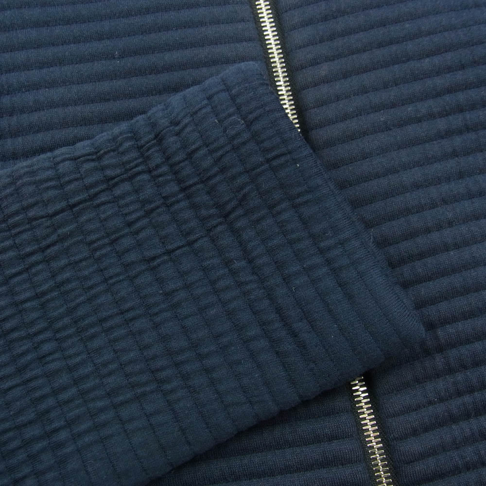 HUGO BOSS ヒューゴボス 10195882 フルジップ キルティング ブルゾン ジャケット ジップアップ カーディガン ダークネイビー系 L【中古】