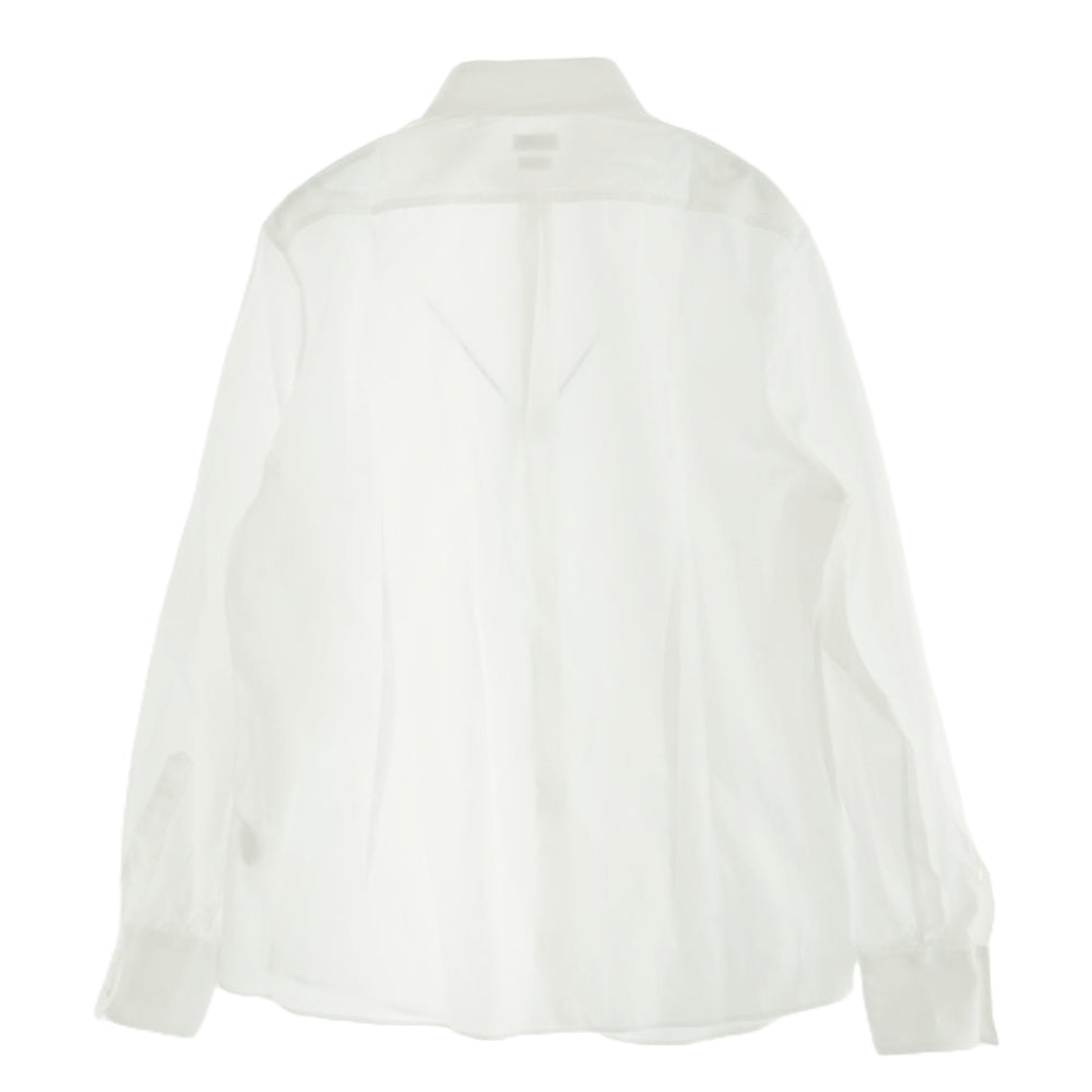 Brunello Cucinelli ブルネロクチネリ イタリア製 SLIM FIT スリムフィット カッタウェイカラー 長袖 ドレス シャツ ホワイト系 L【中古】