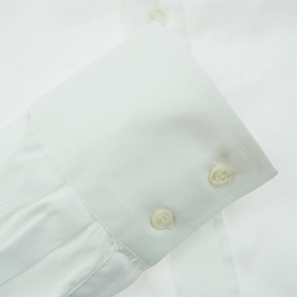 Brunello Cucinelli ブルネロクチネリ イタリア製 SLIM FIT スリムフィット カッタウェイカラー 長袖 ドレス シャツ ホワイト系 L【中古】