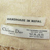 Christian Dior クリスチャンディオール カシミヤ シルク混 トロッター柄 ストール ベージュ系【中古】