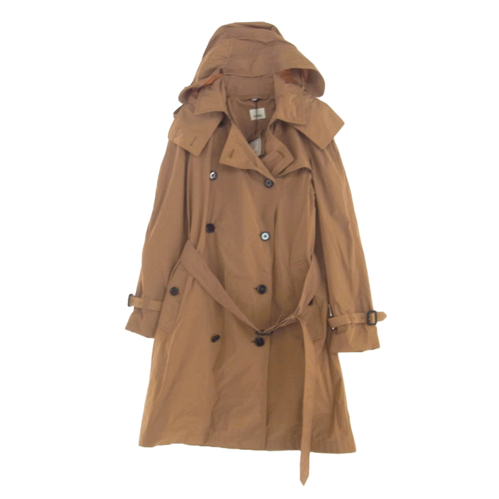 BURBERRY LONDON バーバリー ロンドン 8073507 フード付き トレンチコート ブラウン系 UK 10/US 8/EU 42【中古】