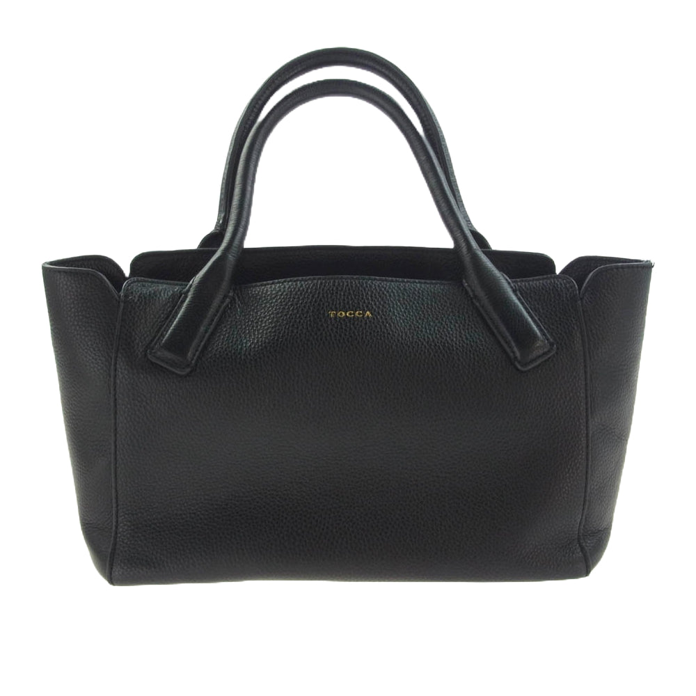 TOCCA トッカ レザー ロゴ ハンド バッグ ブラック系【中古】