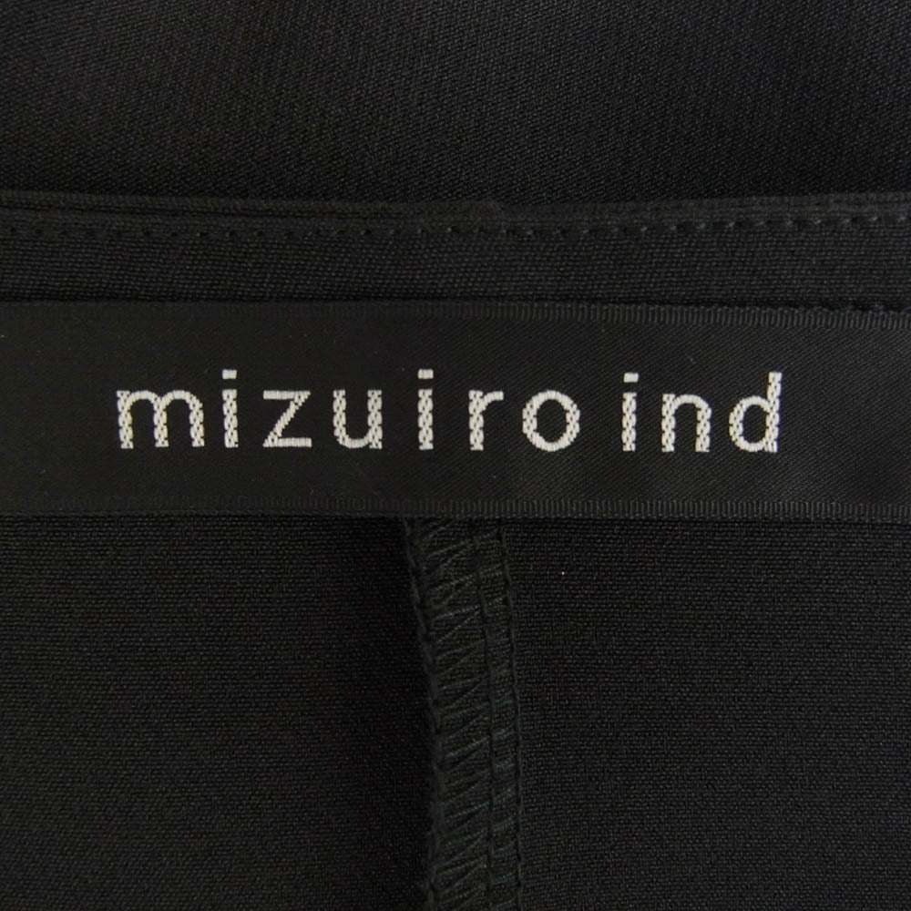 ミズイロインド ギャザースリーブ ワンピース ブラック系【中古】