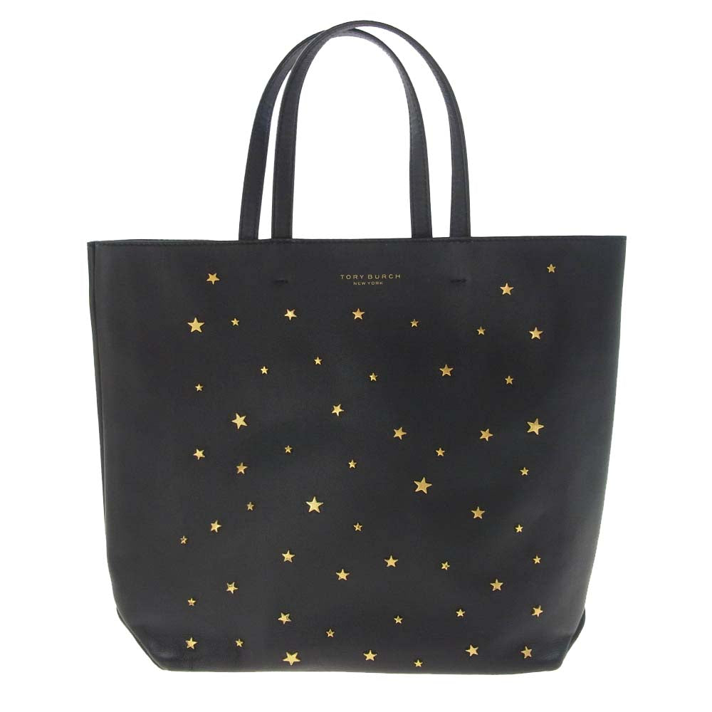 Tory Burch トリーバーチ スタースタッズ トート バッグ ブラック系【中古】