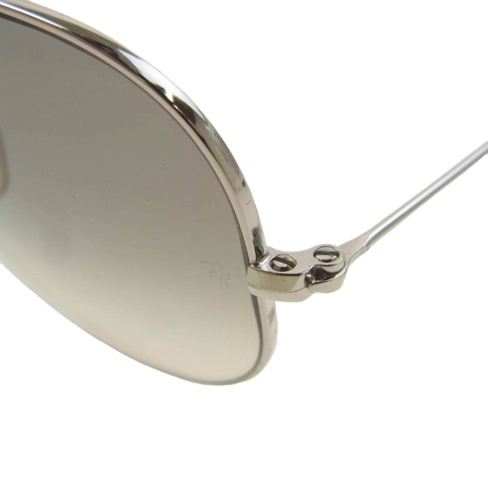 Ray-Ban レイバン 3025 AVIATOR LARGE METAL アビエーター サングラス ガンメタル ティアドロップ フレーム：シルバー系 58□14【中古】