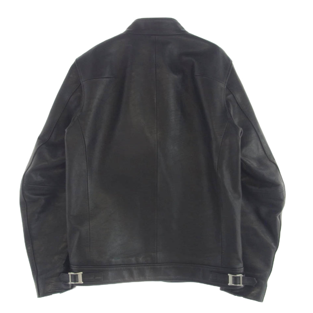 サンセットベイ BUZZARDS ダブルオイル ホースハイド レザー セミダブル ライダース ジャケット ブラック系 2【中古】