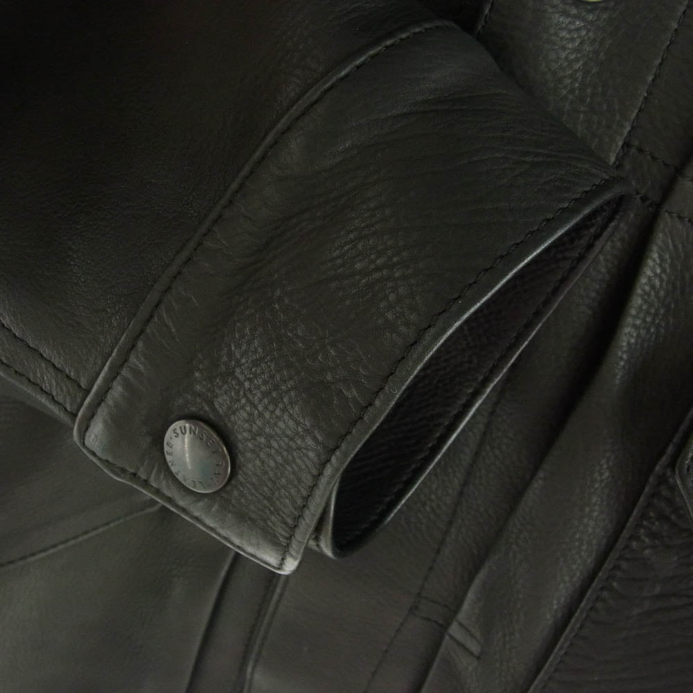 サンセットベイ NATALIE CALF HUDSON カーフレザー  ナタリーカーフ ハドソン レザー ジャケット ブラック系 2【中古】