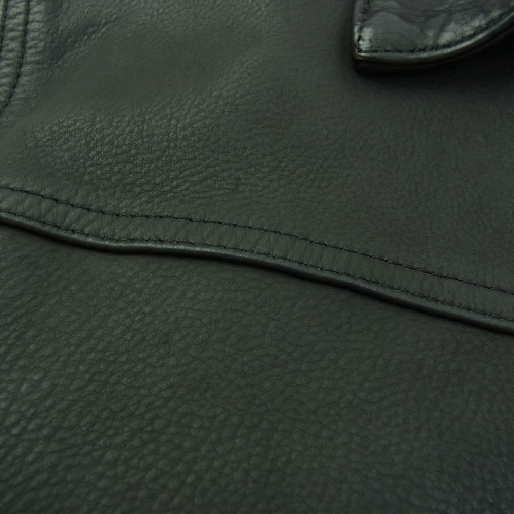 サンセットベイ NATALIE CALF HUDSON カーフレザー  ナタリーカーフ ハドソン レザー ジャケット ブラック系 2【中古】