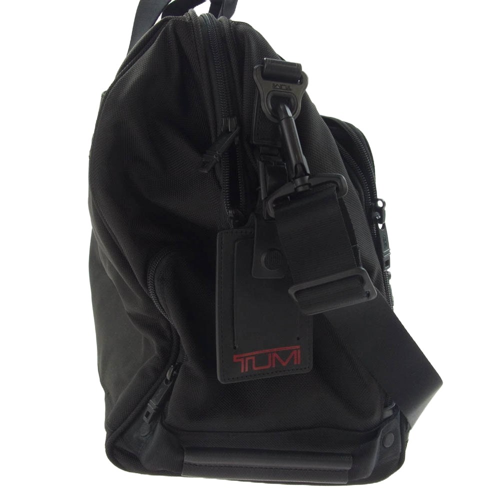 TUMI トゥミ 22126D2 ALPHA2 FRAMED SOFT DUFFEL アルファ2 フレームド ソフト ダッフル 2WAY ボストンバッグ ブラック系【中古】