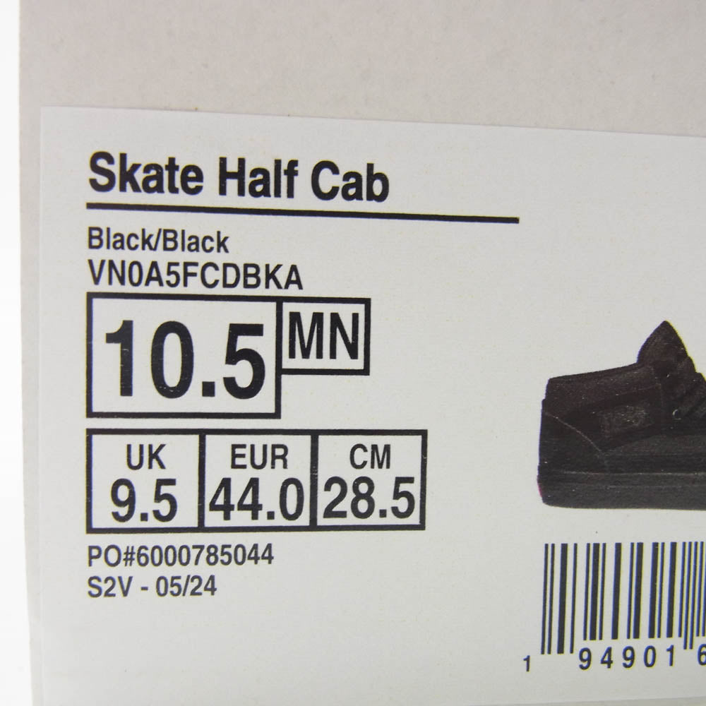 VANS バンズ VN0A5FCDBKA SKATE HALF CAB スエード スニーカー ブラック系 28.5cm【中古】