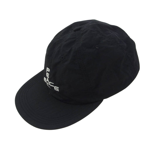 SOFT BRIM 6 PANEL CAP PEACE キャップ ブラック系【中古】