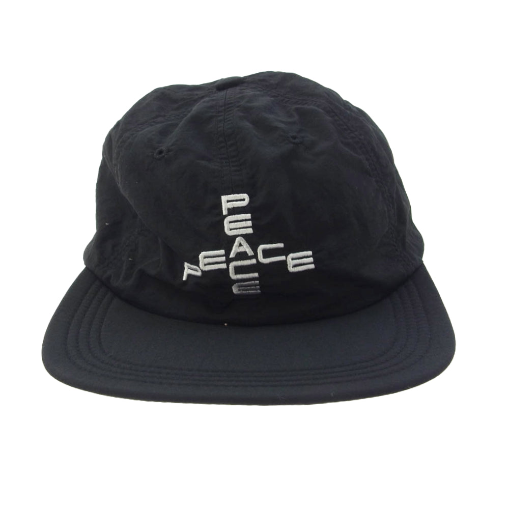 SOFT BRIM 6 PANEL CAP PEACE キャップ ブラック系【中古】