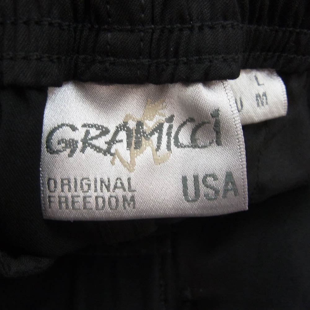 Gramicci グラミチ GMP-21F027 GABARDINE NN PANTS ギャバジン ニュー ナロー ベルト パンツ ブラック系 L【新古品】【未使用】【中古】