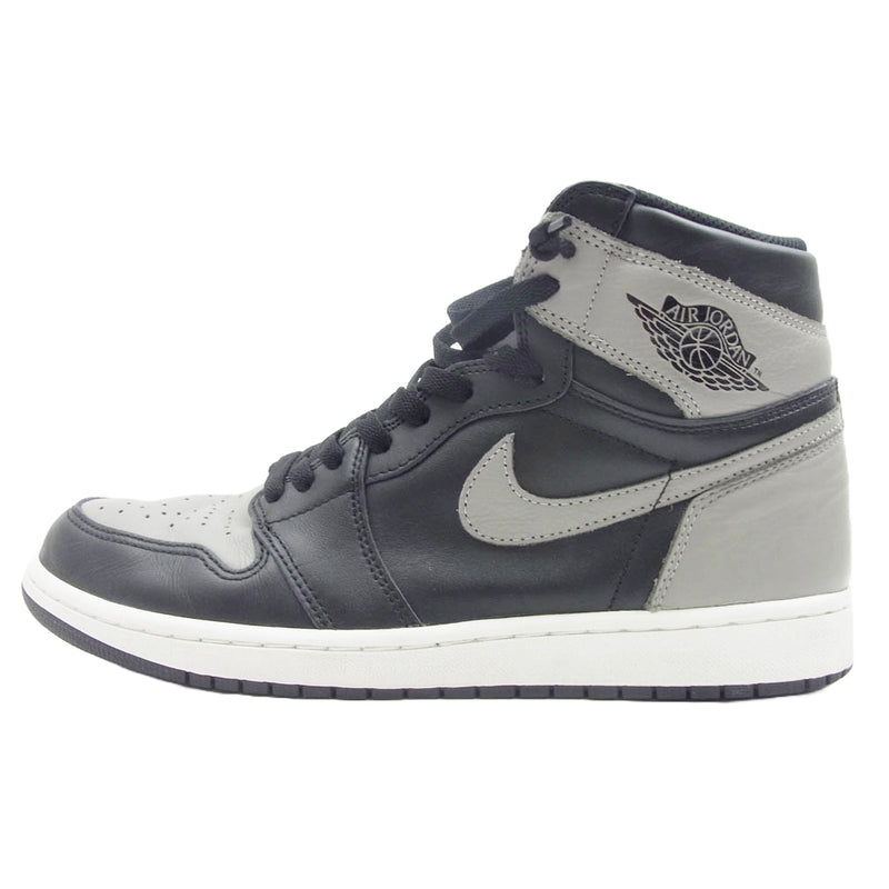 NIKE AIR JORDAN ナイキ ジョーダン 555088-013 Air Jordan 1 Retro High OG Shadow AJ1 エアジョーダン レトロ ハイ シャドウ スニーカー ブラック系 グレー系 28cm【中古】