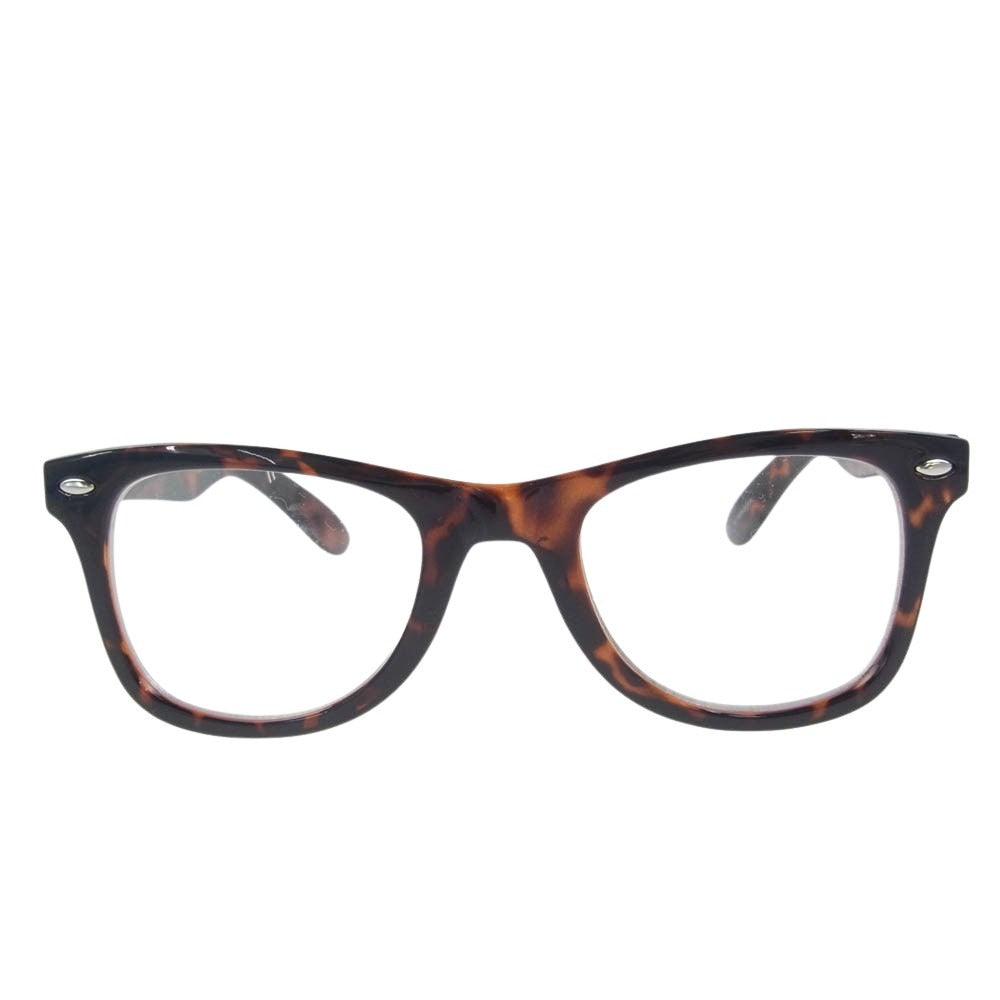 SWAGGER スワッガー ハーフリム アイウェア サングラス 眼鏡 ブラウン【中古】