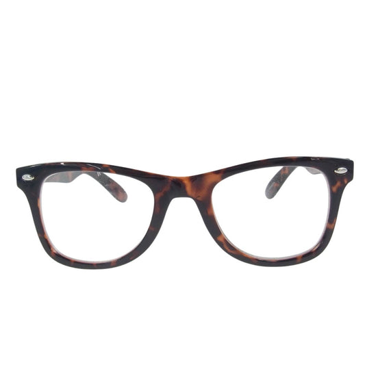 SWAGGER スワッガー ハーフリム アイウェア サングラス 眼鏡 ブラウン【中古】