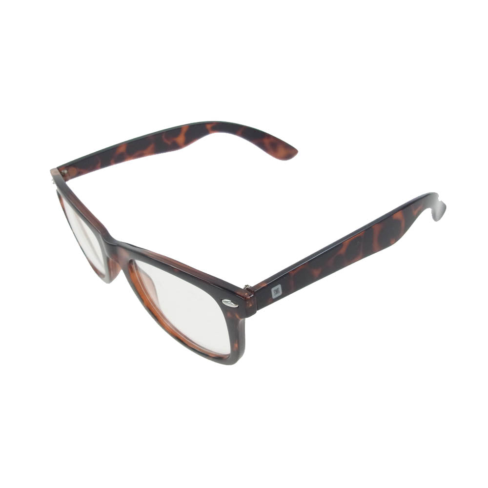 SWAGGER スワッガー ハーフリム アイウェア サングラス 眼鏡 ブラウン【中古】