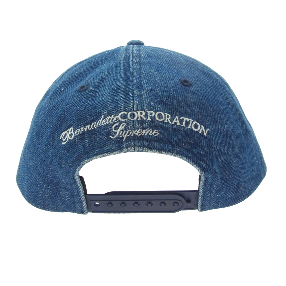 Supreme シュプリーム 23SS Bernadette Corporation 6Panel Cap バナーデット コーポレーション 6パネル デニム キャップ インディゴブルー系【美品】【中古】