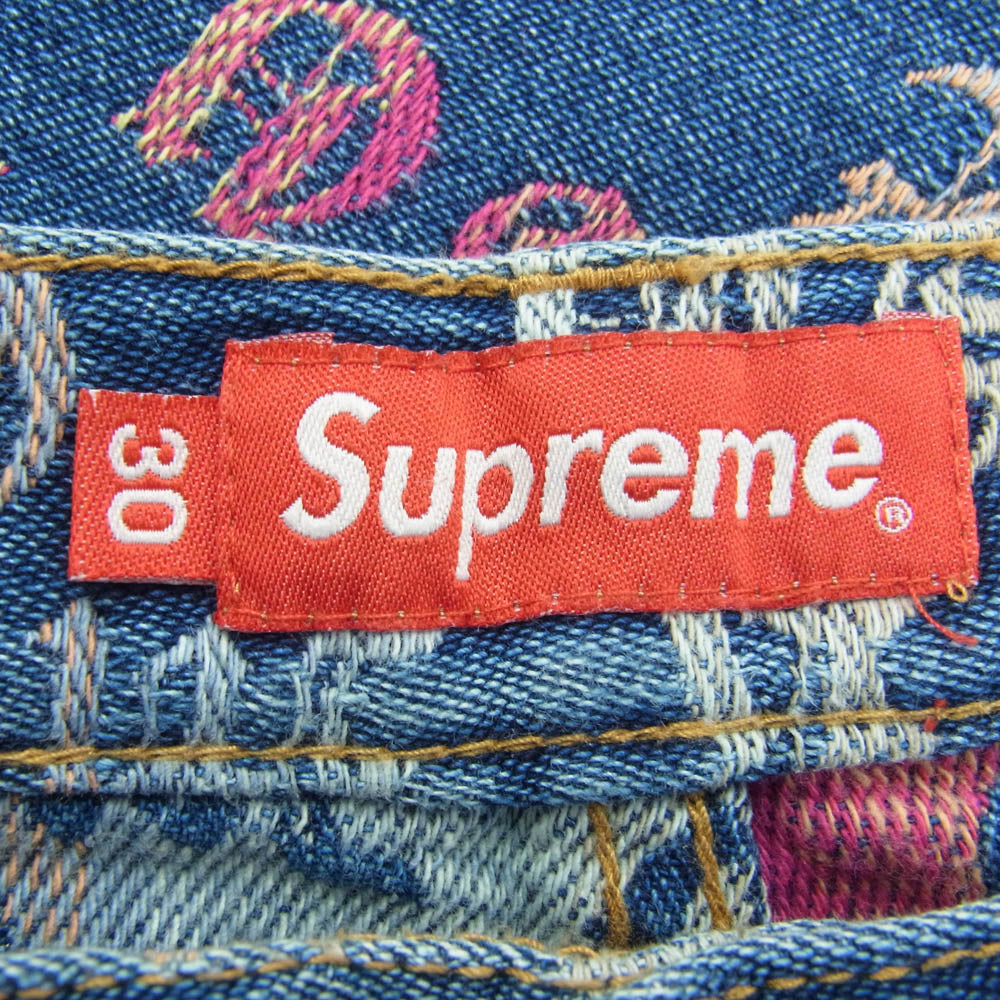 Supreme シュプリーム 22SS Gradient Jacquard Denim Short デニム ショーツ マルチカラー系 30【中古】