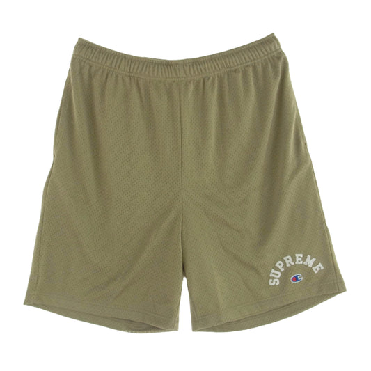 Supreme シュプリーム 24SS × Champion Mesh Short チャンピオン メッシュ ショーツ ゴールド系 M【中古】