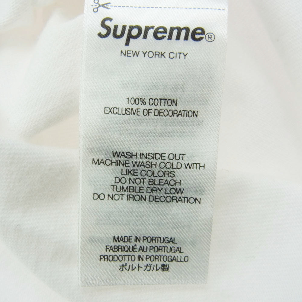 Supreme シュプリーム 23AW CLASSIC LOGO S/S TOP クラシック ロゴ 刺繍 Ｔシャツ ホワイト系 M【中古】