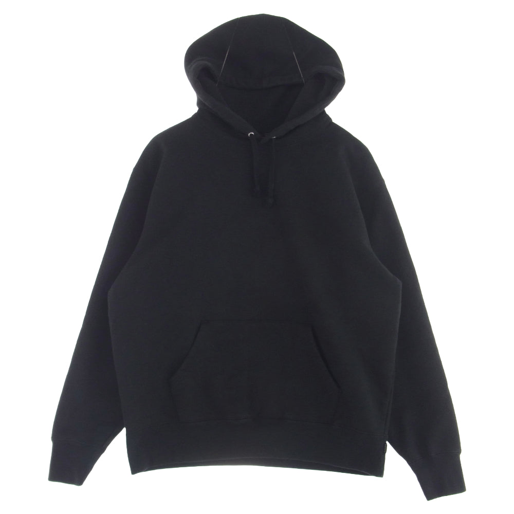 Supreme シュプリーム 23AW Satin Applique Hooded Sweatshirt サテン アップリケ スウェット パーカー ブラック ブラック系 M【中古】