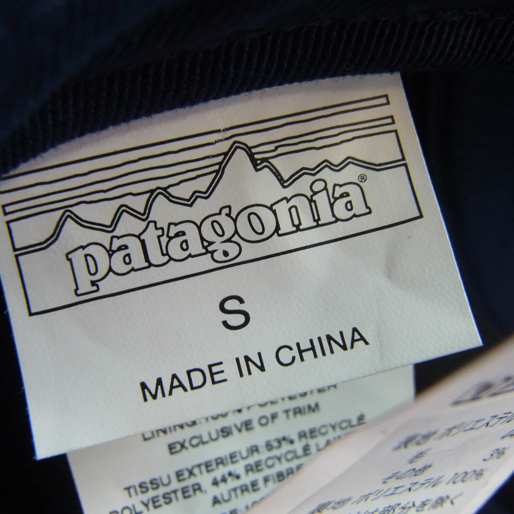 patagonia パタゴニア 22325 Recycled Wool earflap Cap リサイクル ウール イヤーフラップ キャップ 帽子 ネイビー系 S【中古】