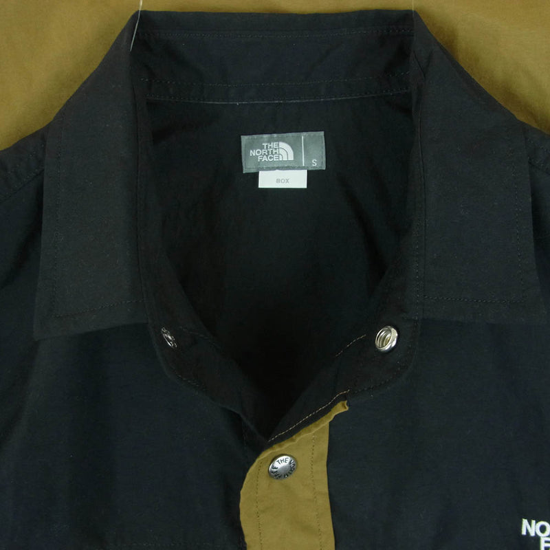 THE NORTH FACE ノースフェイス NR11961 L/S Nuptse Shirt ヌプシ 長袖 シャツ ベトナム製 カーキ系 ブラック系 S【中古】