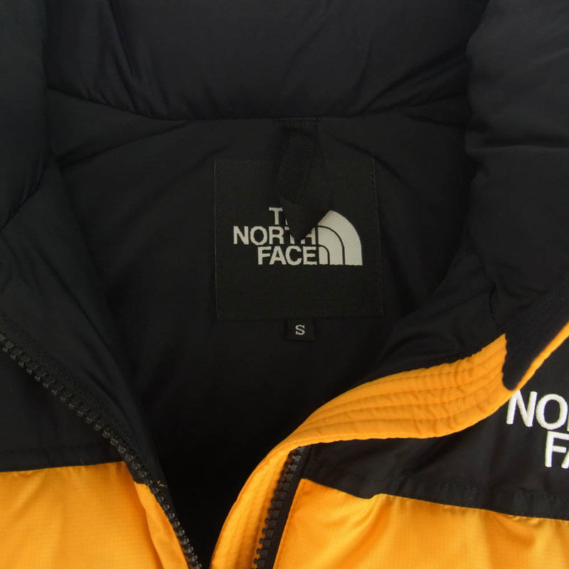 THE NORTH FACE ノースフェイス ND91841 Nuptse ヌプシ jacket ダウン ジャケット イエロー系 ブラック系 S【中古】