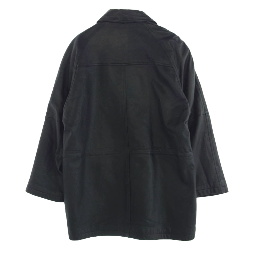 ドピオ シープ レザー コート ブラック系 M【中古】