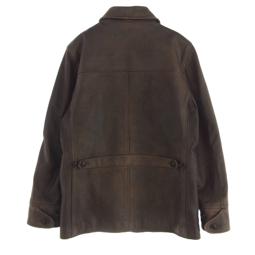 ラギッドファクットリー AA387-97002JJ ブランケット ライナー ホースハイド レザー コート ブラウン系 M【中古】