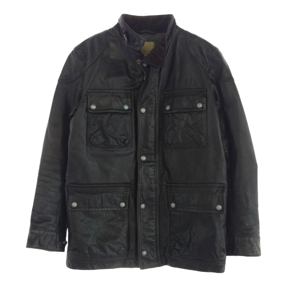 バナナリパブリック 528378-01-6 モーターサイクル レザー ジャケット ダークブラウン系 M【中古】