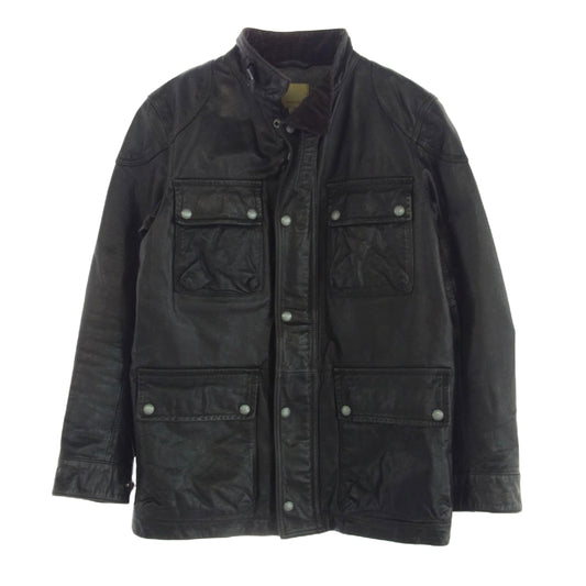 バナナリパブリック 528378-01-6 モーターサイクル レザー ジャケット ダークブラウン系 M【中古】