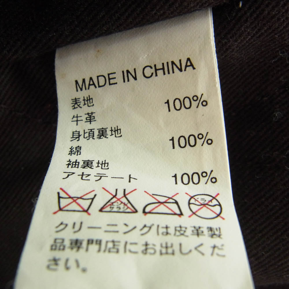 バナナリパブリック 528378-01-6 モーターサイクル レザー ジャケット ダークブラウン系 M【中古】