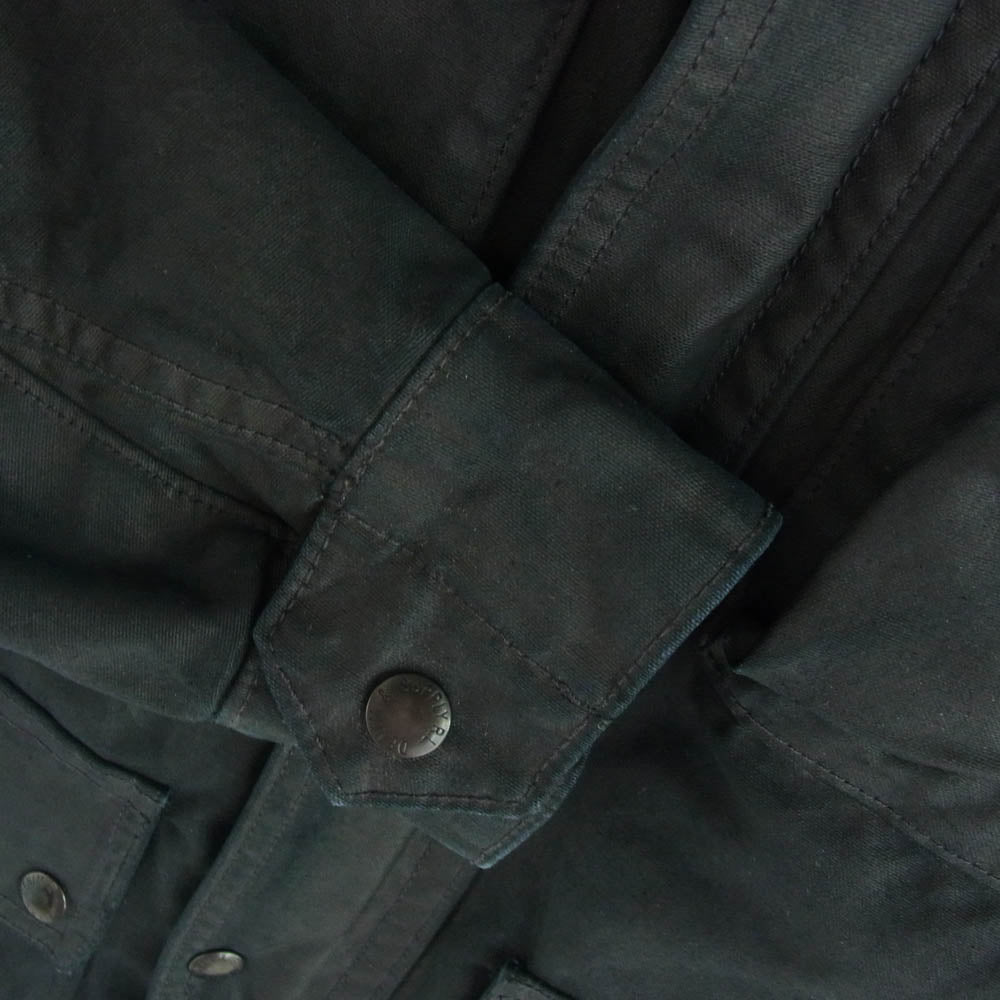 RALPH LAUREN ラルフローレン DENIM＆SUPPLY オイルド 襟コーデュロイ ジャケット ブラック系 XS【中古】