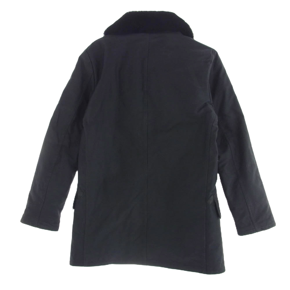 schott ショット 3132030 コードクロス ショール カラー コート ブラック系 S【中古】
