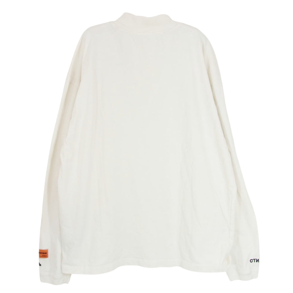 Heron Preston ヘロン プレストン HMAB017C99JER001 TURTLENECK COTTON T-SHIRT 長袖 カットソー ホワイト系 M【中古】