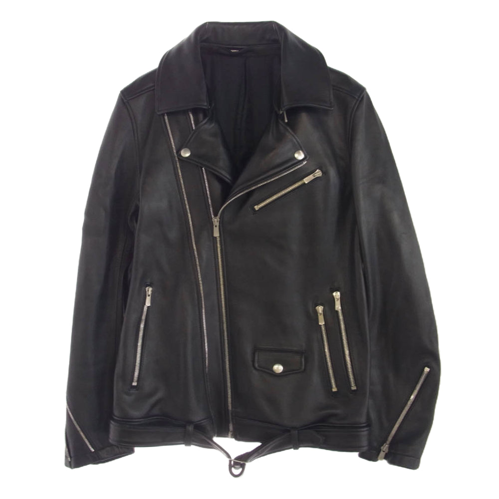 NO ID. ノーアイディ 851203-245L レザートルコ シープ ツイン トラック ライダース JKT ブラック系 1【中古】