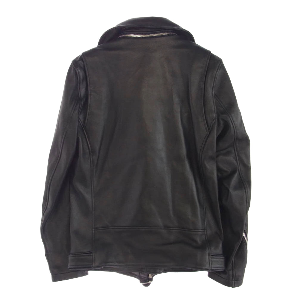 NO ID. ノーアイディ 851203-245L レザートルコ シープ ツイン トラック ライダース JKT ブラック系 1【中古】