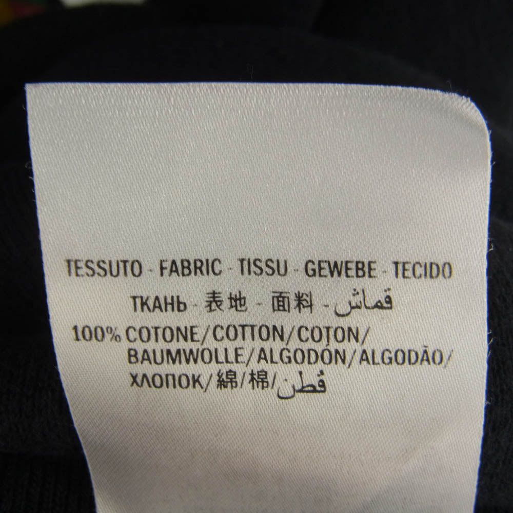 GUCCI グッチ 454585 ダメージ ヴィンテージ 加工 フロント ロゴ プルオーバー パーカー ブラック系 L【中古】