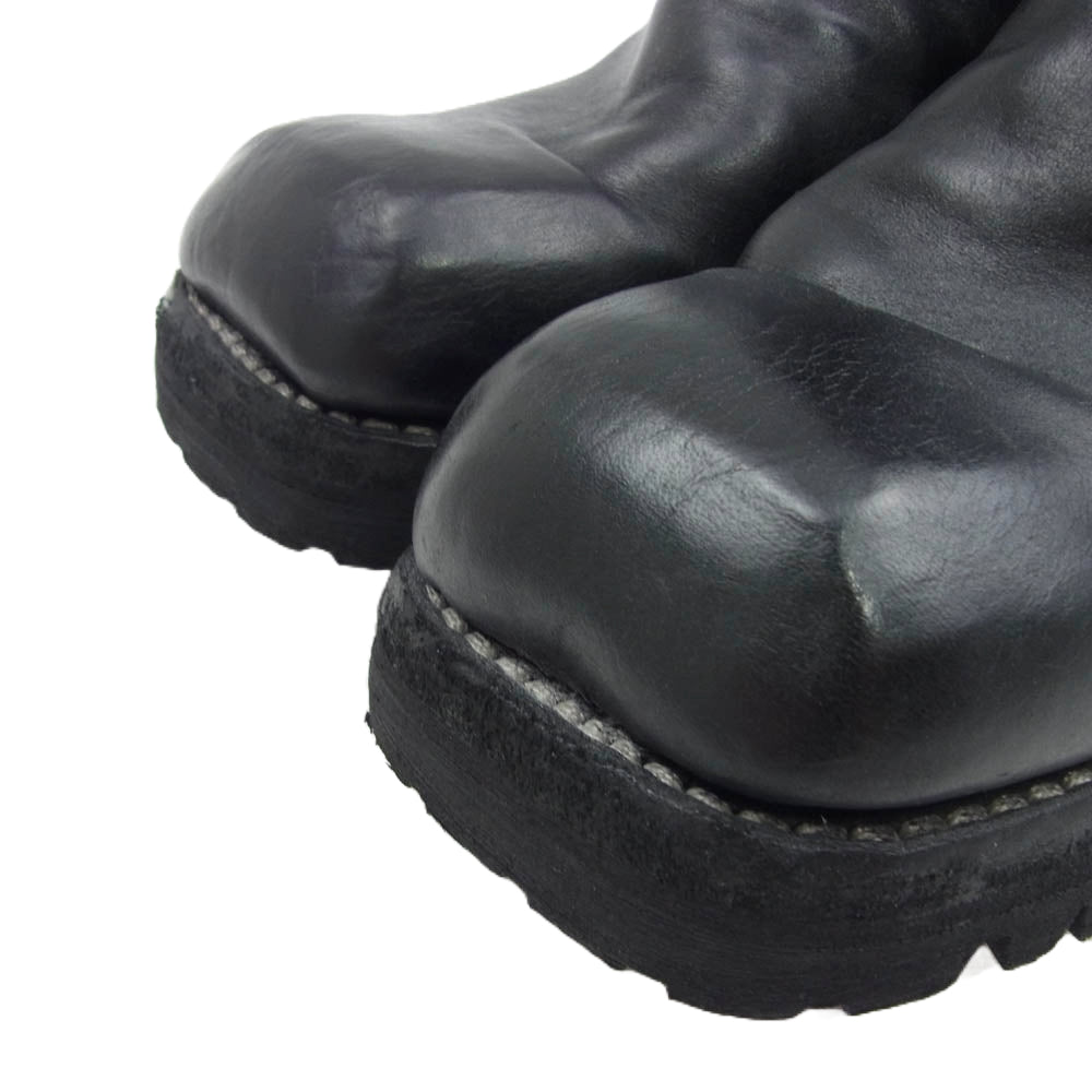 グイディ 9086V Back Zip 馬革 バック ジップ スクエアトゥ ブーツ ブラック系 42.5【中古】