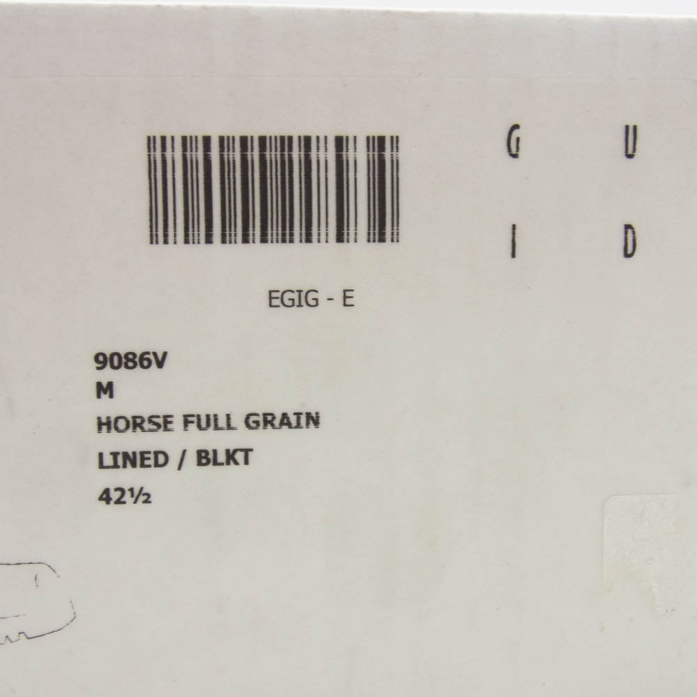 グイディ 9086V Back Zip 馬革 バック ジップ スクエアトゥ ブーツ ブラック系 42.5【中古】