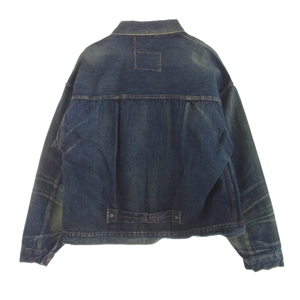 SAINT MICHAEL セントマイケル 24SS SM-YS8-0000-C72 DENIM JACKET FIRST 1st ヴィンテージ加工 berberjin ベルベルジン ファースト Gジャン デニム ジャケット インディゴブルー系 L【中古】